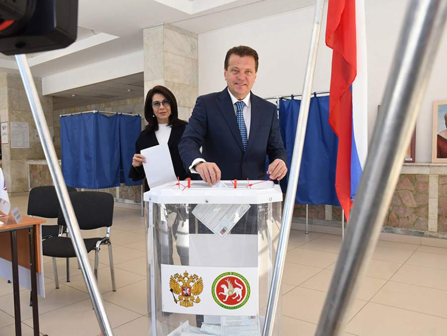 Ильсур Метшин отдал свой голос на выборах Президента РФ