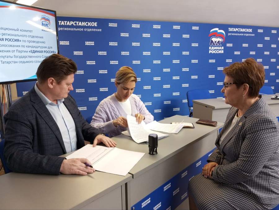 Сария Сабурская подала документы для участия в предварительном голосовании